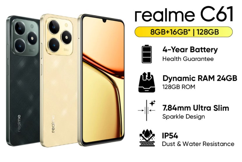 Realme C61 Spesifikasi dan Harganya Di Indonesia